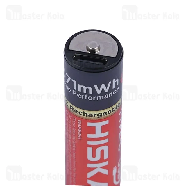 پک 4 تایی باتری قلمی شارژی هیسکا Hiska H16-AA4 - تصویر 3
