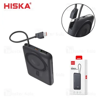پاوربانک وایرلس 10000 مگنتی هیسکا Hiska HP-133PD توان 22.5 وات