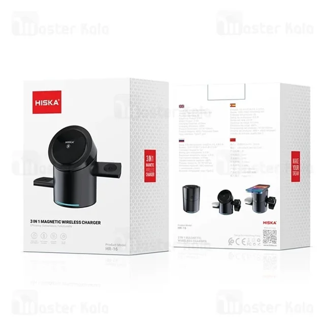 شارژر مگ سیف هیسکا HR-16 مناسب شارژ اپل واچ