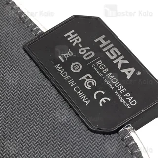 موس پد گیمینگ هیسکا HR-60 با ۱۴ حالت RGB