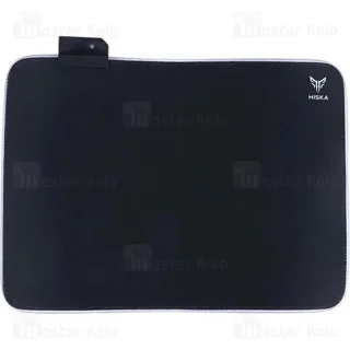 موس پد هیسکا HR-61 مشکی با ۱۴ حالت نور RGB