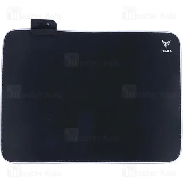 موس پد هیسکا HR-61 مشکی با ۱۴ حالت نور RGB