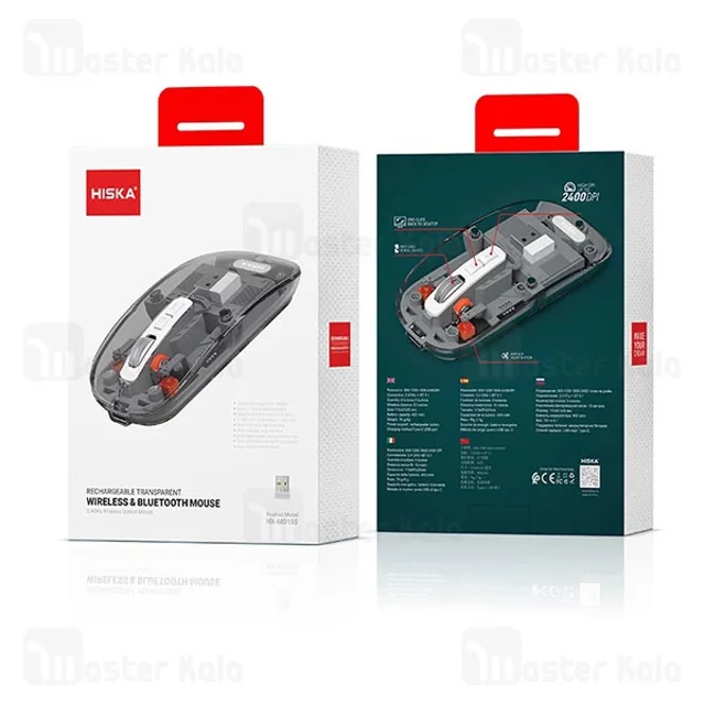 موس هیسکا HX-MO155 با اتصال دانگل USB