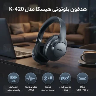 هدفون بلوتوث هیسکا Hiska K-420 - تصویر 8