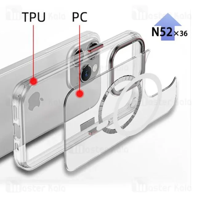 قاب محافظ مگ سیف آی پکی آیفون Apple iPhone 14 Pro Max iPaky Eminent - تصویر 7