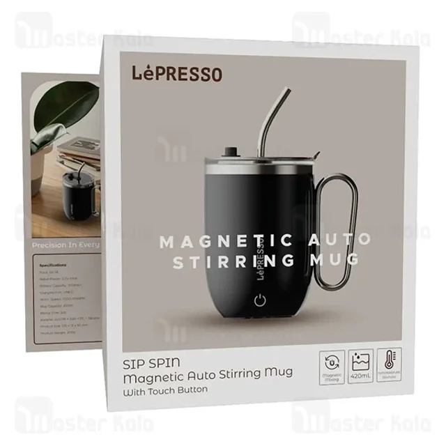 ماگ همزن دار لپرسو LePresso Sip Spin LPCFFASM0073 ظرفیت 0.42 لیتر - تصویر 5