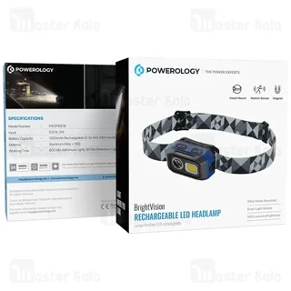 چراغ قوه پیشانی هدلایت پاورولوژی Powerology PWZF6578BK - تصویر 8