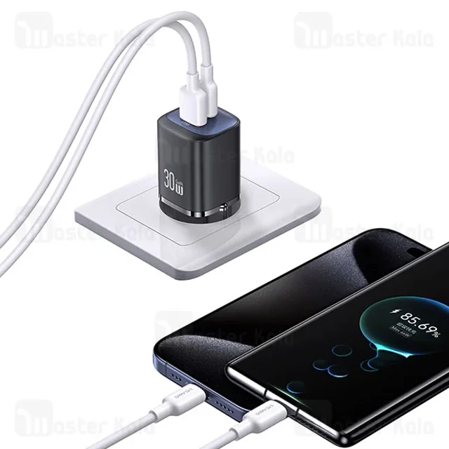 شارژر دیواری یوسمز USAMS CC254 توان 30 وات - تصویر 7