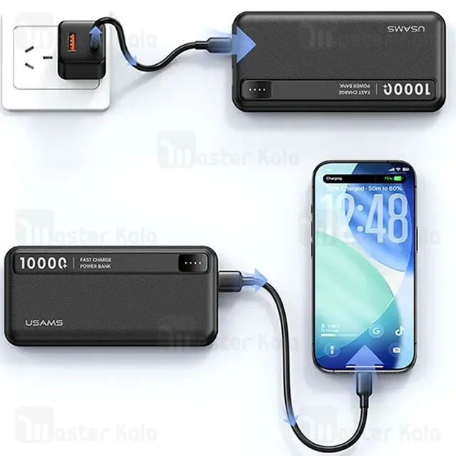 پاوربانک 10000 یوسمز USAMS CD262 توان 10 وات - تصویر 7