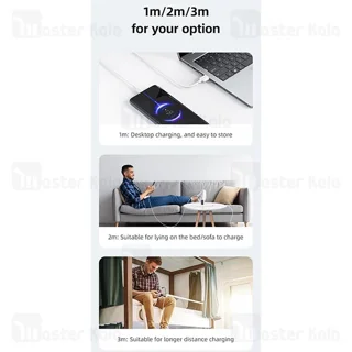 کابل Type-C یوسمز Usams SJ603 طول 3 متر شدت جریان 3 آمپر - تصویر 6