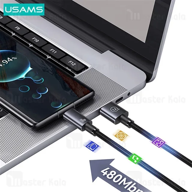 کابل Type-C یوسمز USAMS SJ680 طول 0.25 متر توان 18 وات - تصویر 7