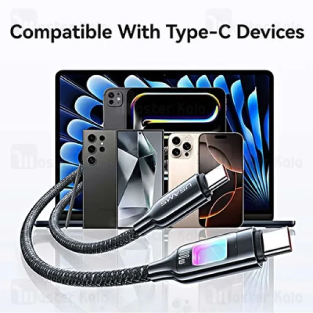 کابل Type C به Type C یوسمز Usams SJ750 طول 1.2 متر توان 100 وات - تصویر 6