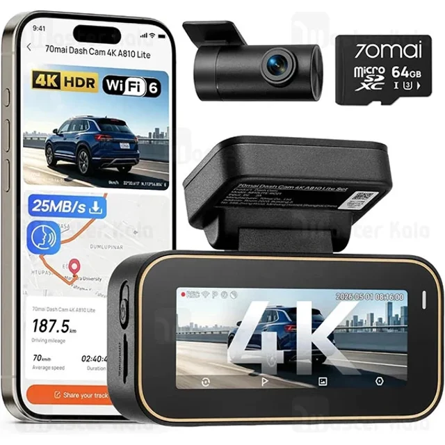 دوربین جلو خودرو ۷۰می A810 Lite با وضوح 4K