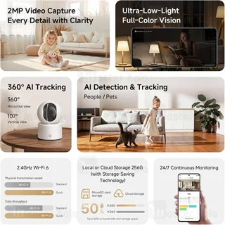 دوربین نظارتی هوشمند شیائومی Xiaomi C201 Smart Camera MBC27 - تصویر 7
