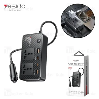 شارژر فندکی و چند راهی برق خودرو یسیدو Yesido VC07 توان 200 وات