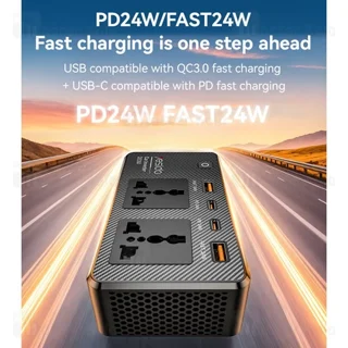 شارژر فندکی و چند راهی برق خودرو یسیدو Yesido VC07 توان 200 وات - تصویر 4