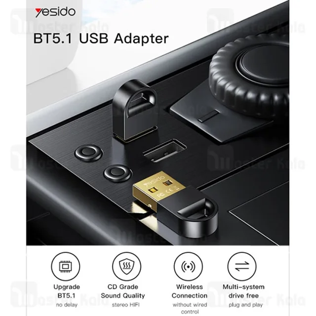 دانگل بلوتوث USB یسیدو Yesido YAU34 - تصویر 3